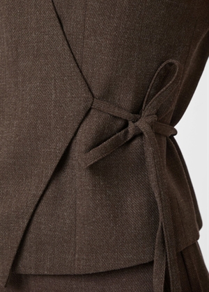 Samara melange waistcoat Brown Melange Neo Noir 